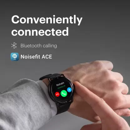 Noise Fit Buzz with 1.32inch HD Round Screen, Bluetooth calling and SPO2 Smartwatch (Black Strap, Regular) Noise Fit Buzz with 1.32inch HD Round Screen, Bluetooth calling and SPO2 Smartwatch (Black Strap, Regular)